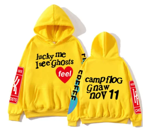 Kanye West Graffiti Letter Lucky me I see Ghosts Hoodie Sale