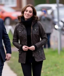 Kate Middleton Casual Leather Jacket