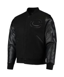 NFL Chicago Bears Black Varsity Jacket