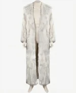 Ryan Gosling Ken White Shearling Women Fur Coat