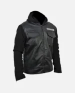 SOA Son of Anarchy Leather Hooded Real Leather Jacket