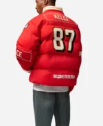 Travis Kelce Chiefs Off Season Puffer Red Jacket