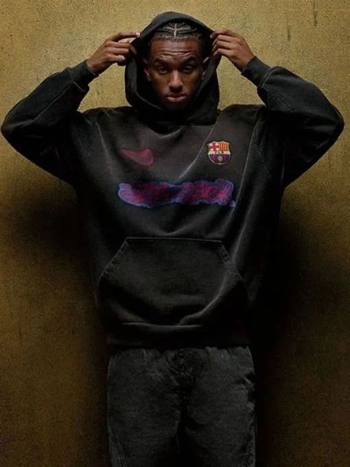 Travis Scott Barcelona Black Hoodie