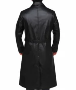 Willem Dafoe The Grand Budapest Hotel Black Leather Coat