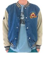 Winnie The Pooh Blue Varsity Jacket
