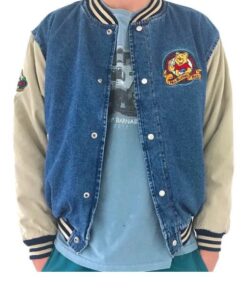 Winnie The Pooh Blue Varsity Jacket