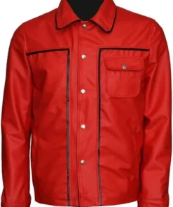 Elvis Presley Rockstar Red Leather Jacket