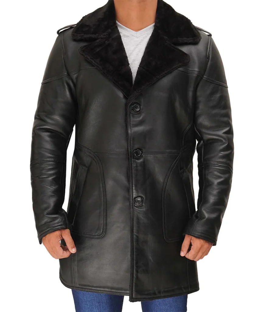 Leather Blazer Men