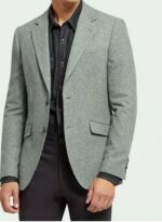 Mens Wool Blend Single Breasted Blazer