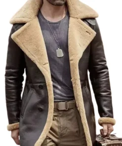 Premium Brown Shearling Long Coat