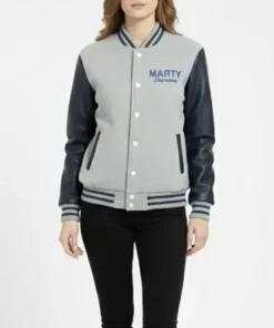Marty-Supreme-Gray-and-Navy-Blue-Letterman-Leather-Sleeve-Varsity-Jacket