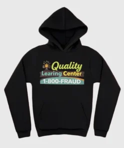 Quality-Learning-Center-Black-Pullover-Fleece-Hoodie